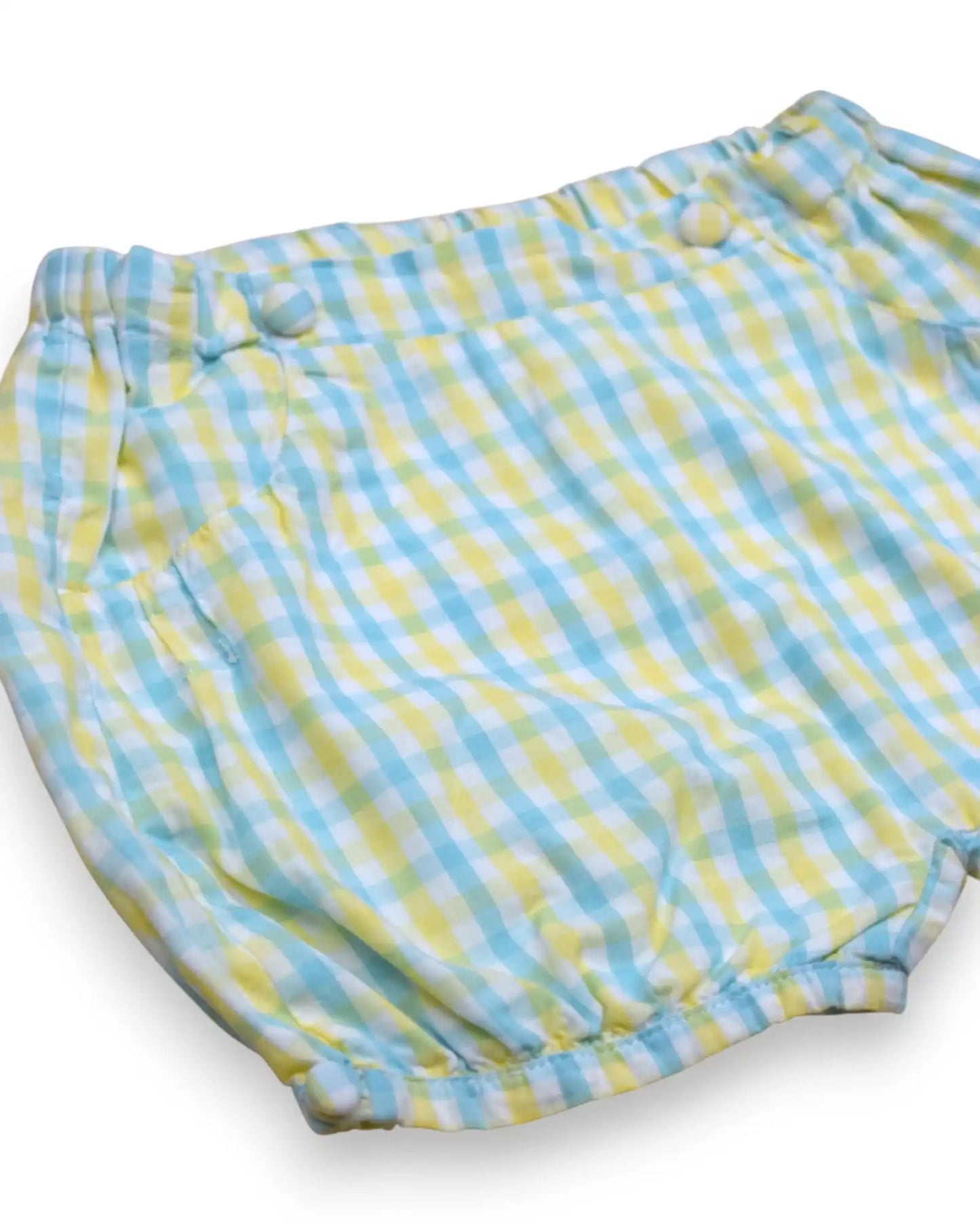 Pantalones cortos de cuadros KNOT - 18 Meses
