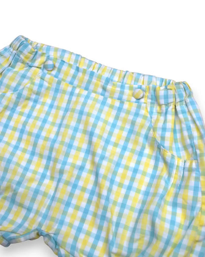 Pantalones cortos de cuadros KNOT - 18 Meses