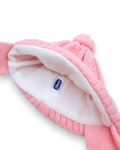 Gorro Rosa Pompom CHICCO - 3-6 Meses