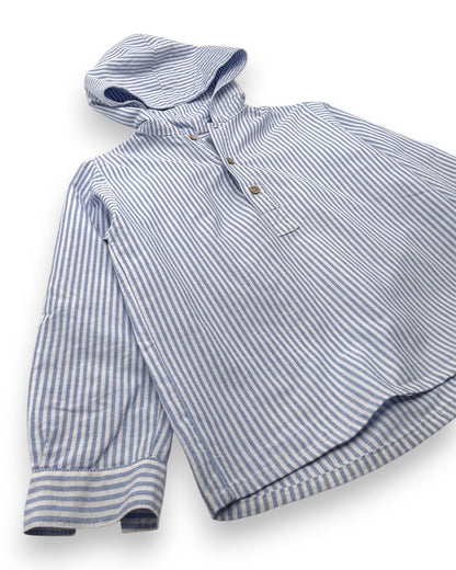 Camisa Riscas Capuz 4 Anos