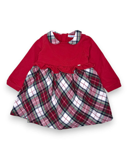 Vestido Rojo de Cuadros MAYORAL - 18 Meses