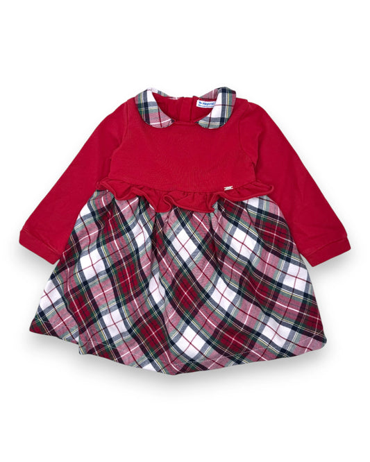 Vestido Vermelho Xadrez MAYORAL - 18 Meses
