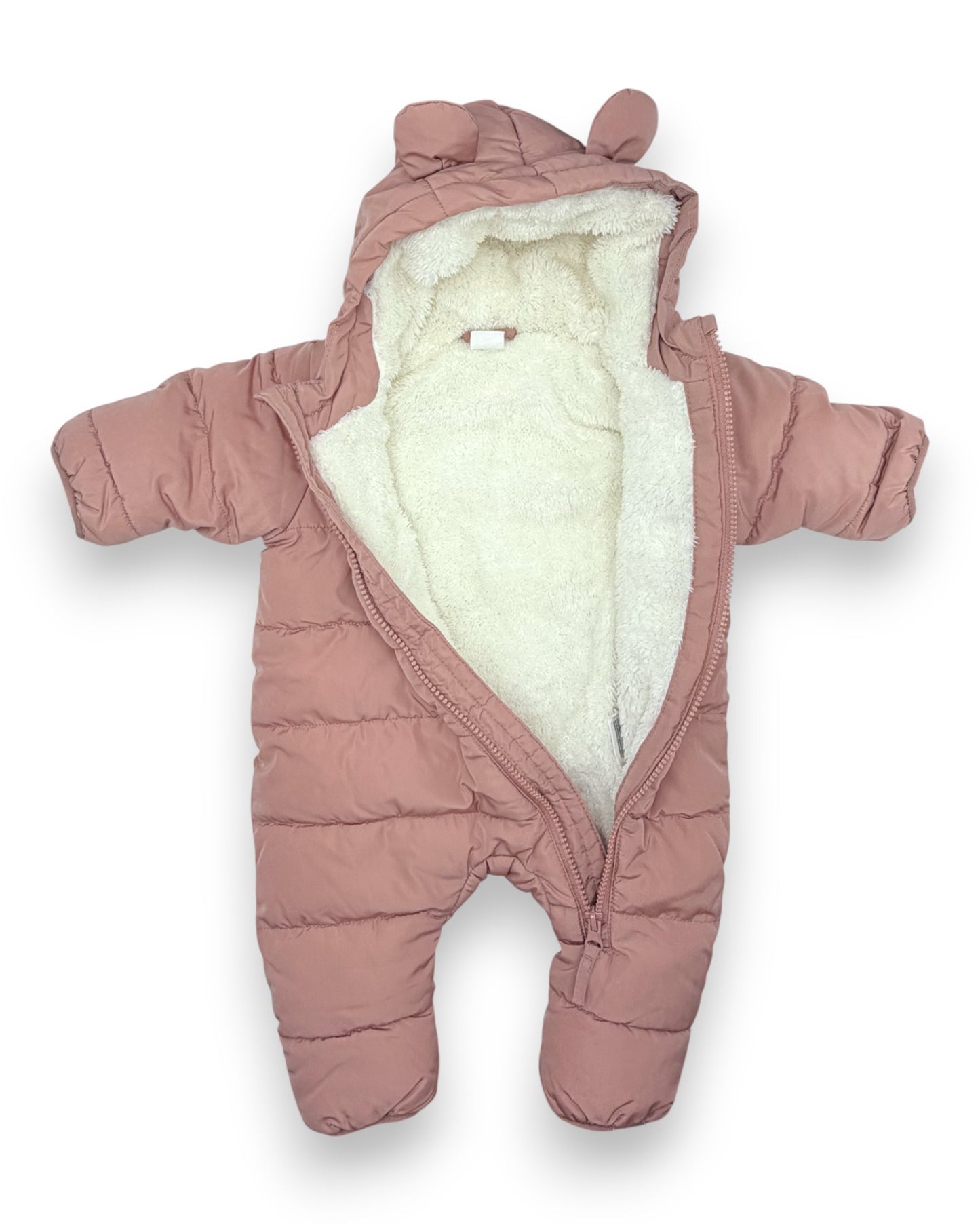 Macacão Passeio Rosa 1-2 Meses