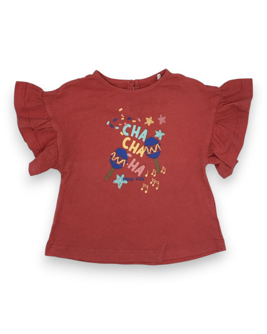 T-Shirt Rosa 9-12 Meses