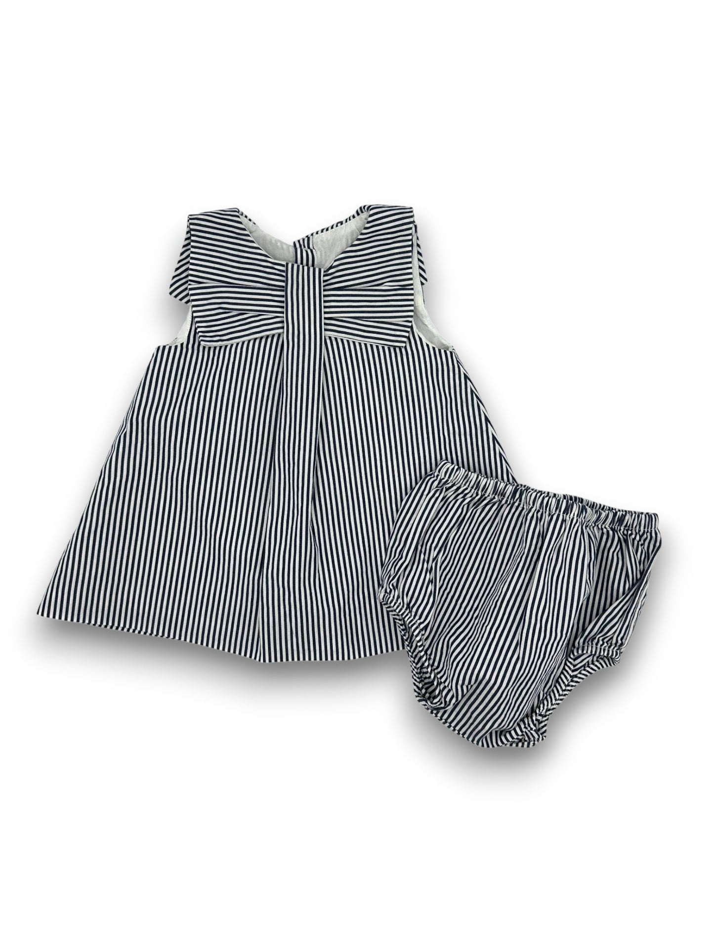 Conjunto Vestido Riscas 3 Meses