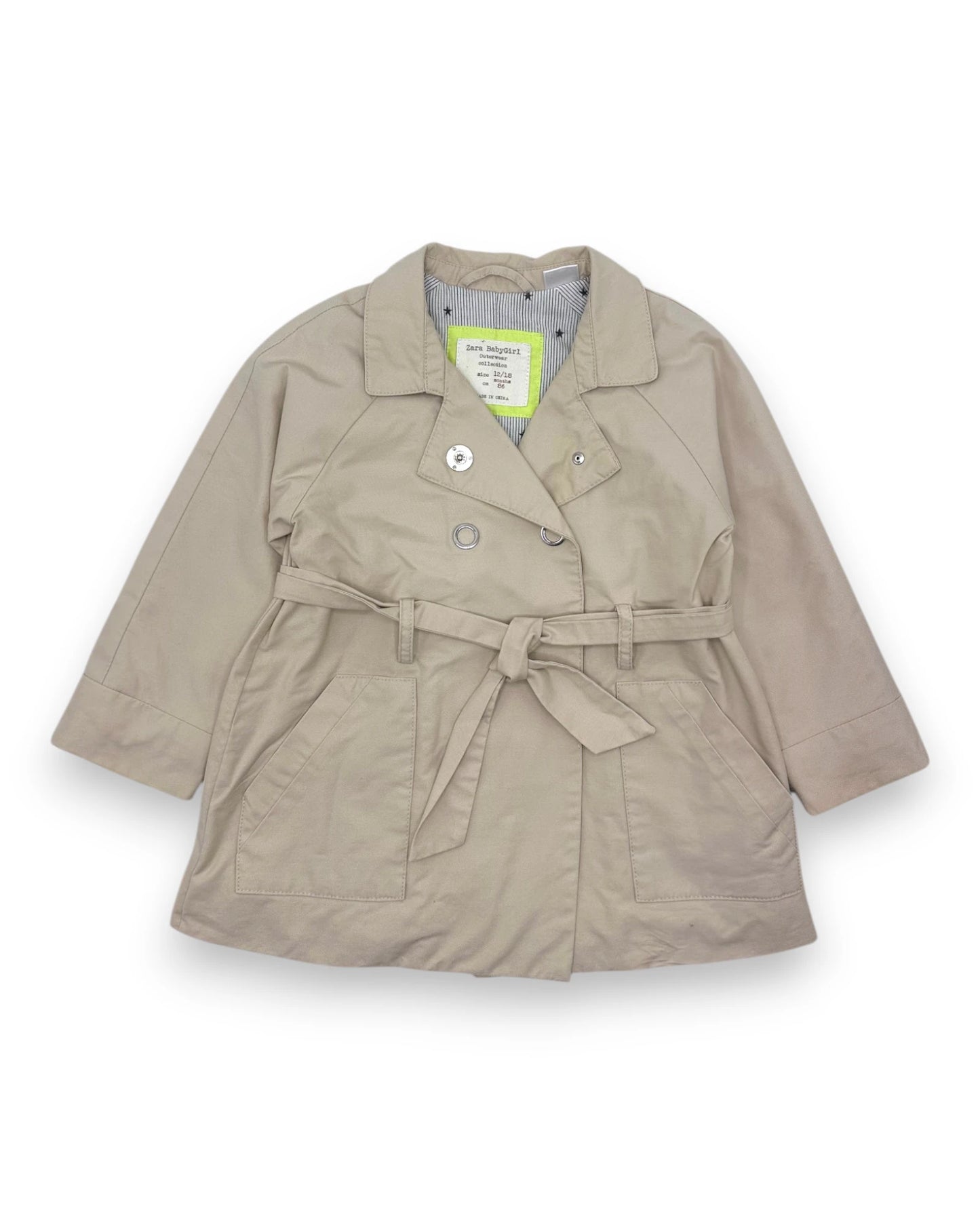 Gabardine Bege ZARA - 12-18 Meses