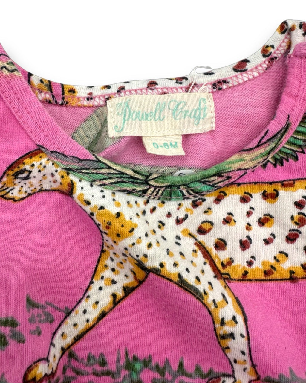 Macacão Rosa Tropical 0-6 Meses