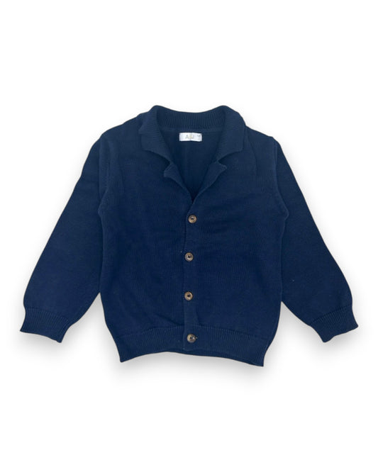 Casaco Malha Azul 4 Anos