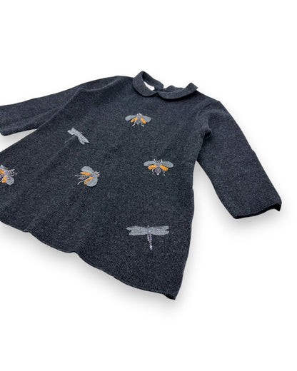 Vestido Cinzento 3-4 Anos