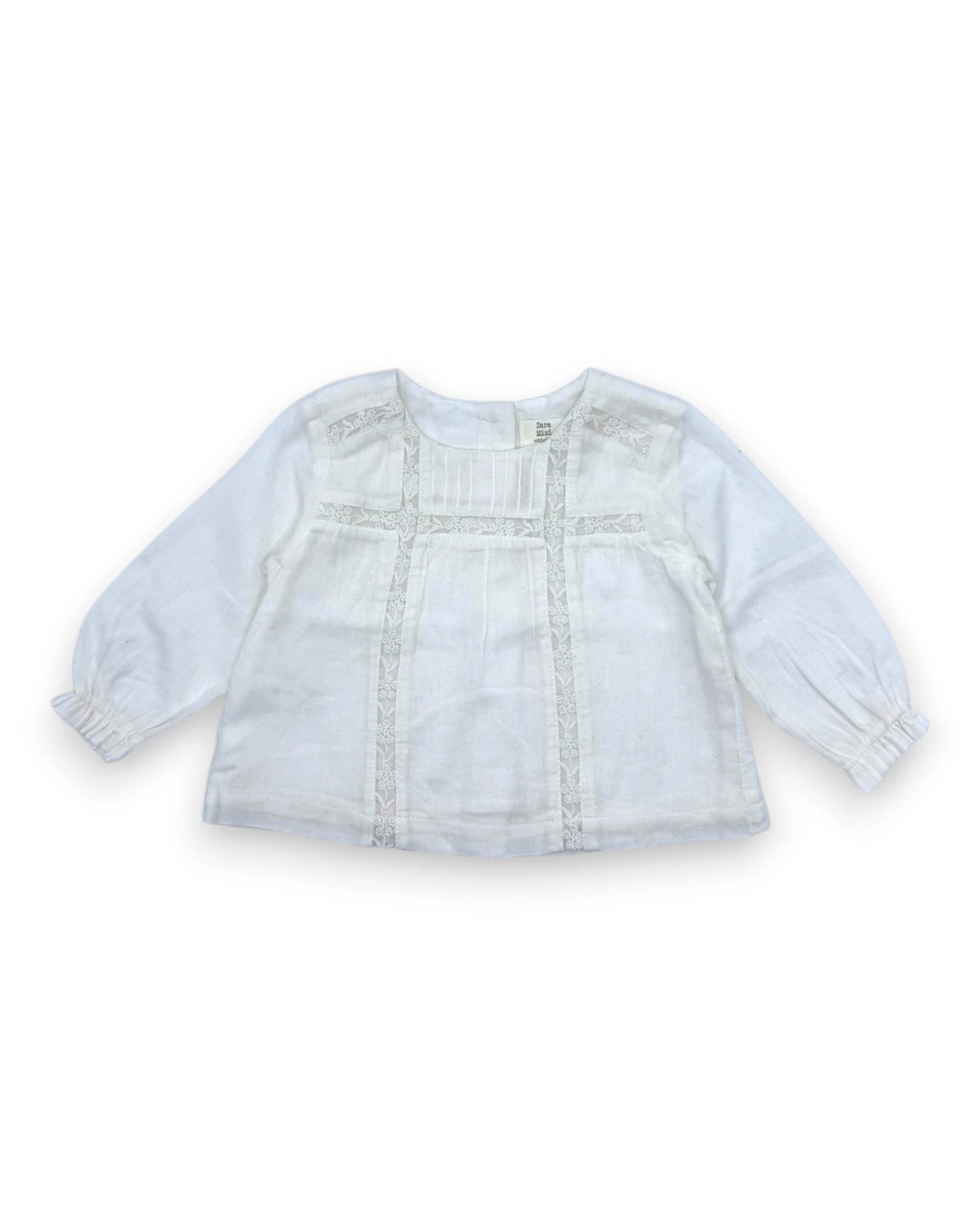 Blusa Branca ZARA - 3-6 Meses