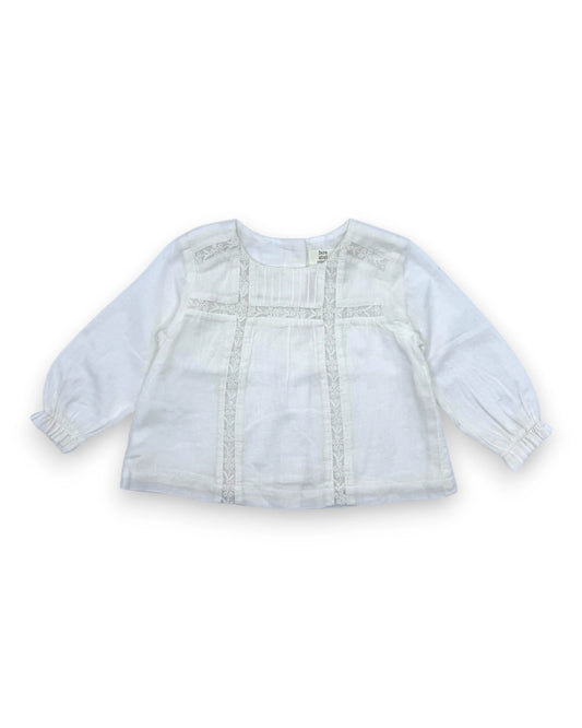 Blusa Branca ZARA - 3-6 Meses