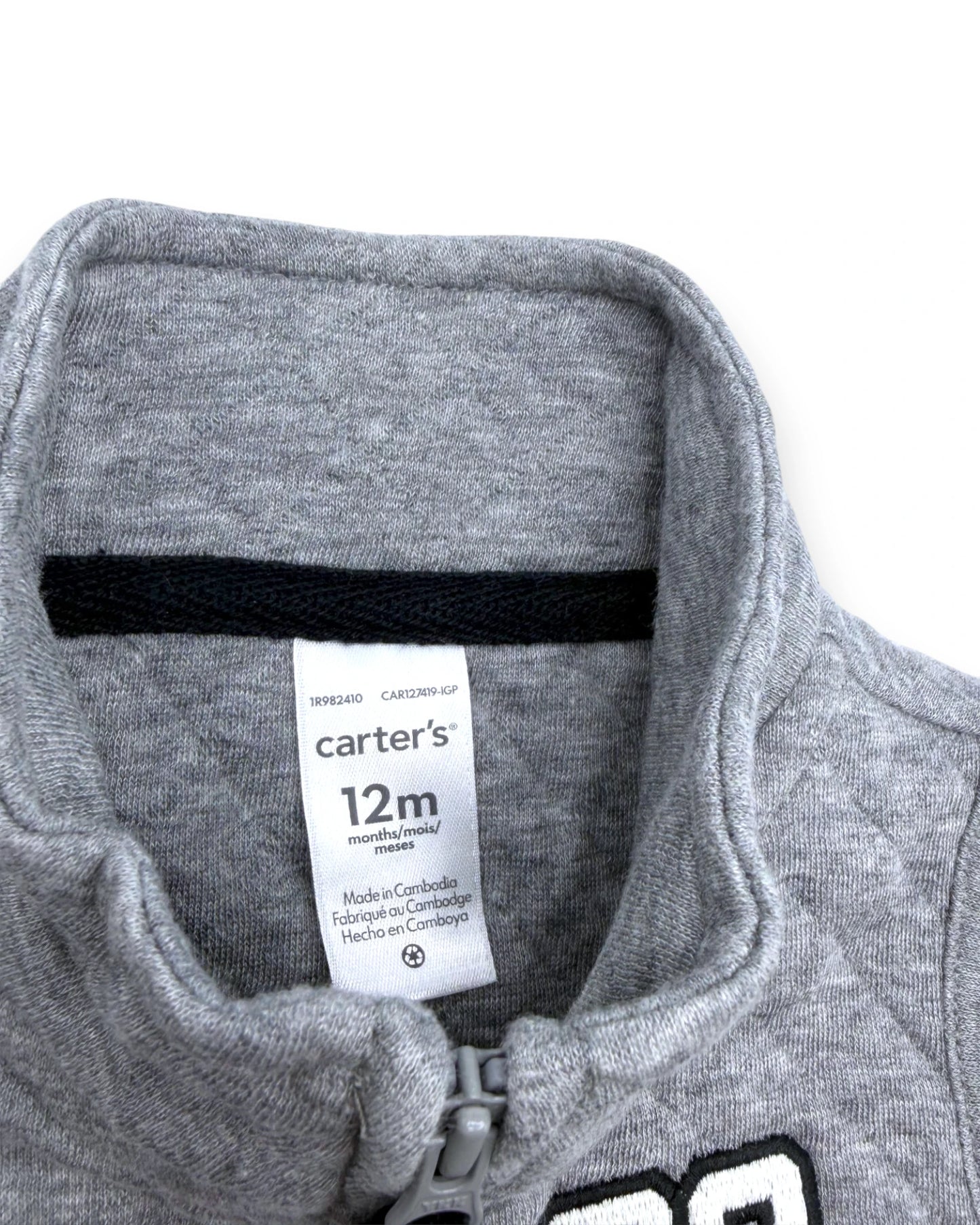 Colete Alcochoado Cinzento 12 Meses