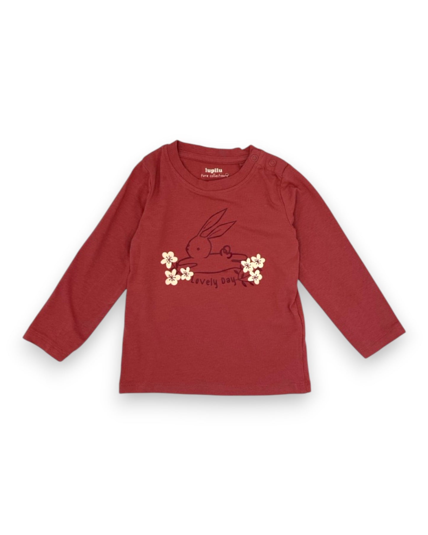 T-Shirt Rosa Coelho 6-12 Meses