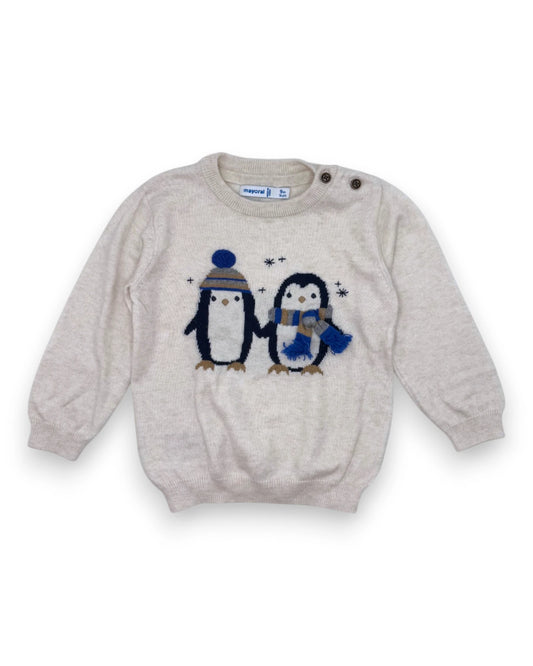 Camisola Lã Branca 9 Meses