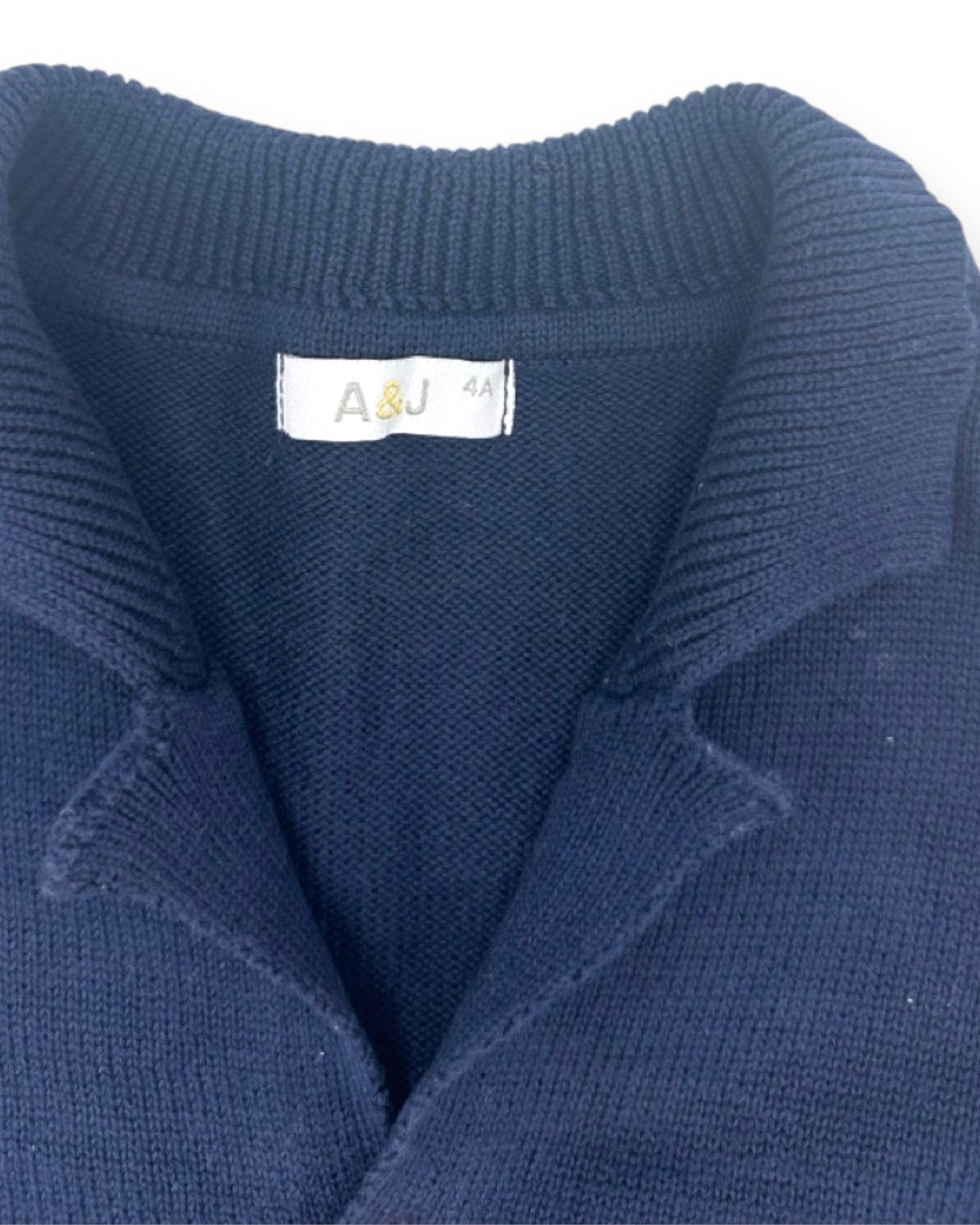 Casaco Malha Azul 4 Anos