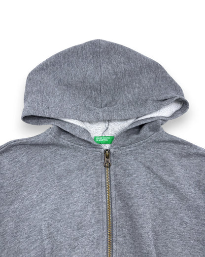 Sudadera gris con capucha BENETTON - 6-7 años
