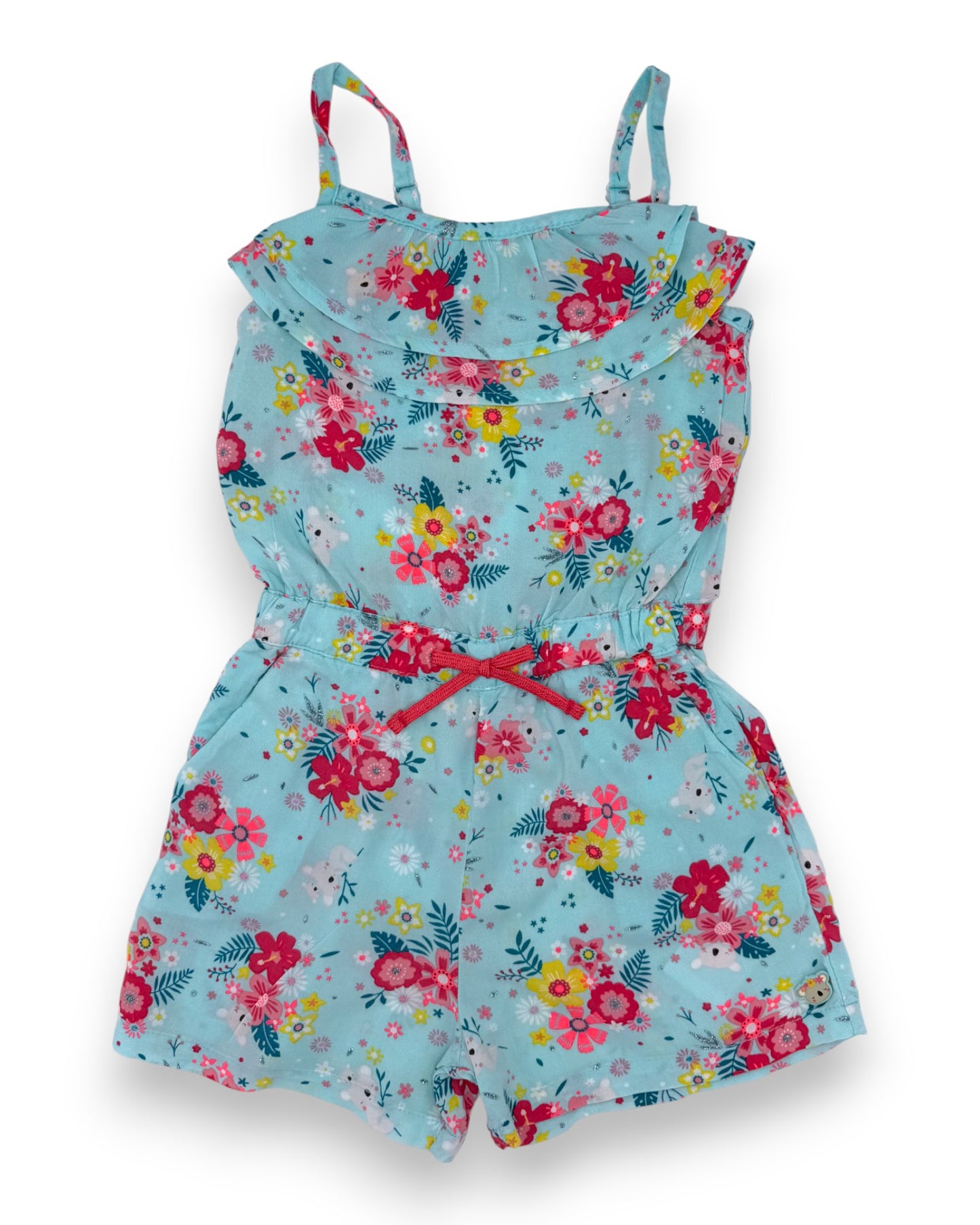 Macacão Azul Alças 4 Anos