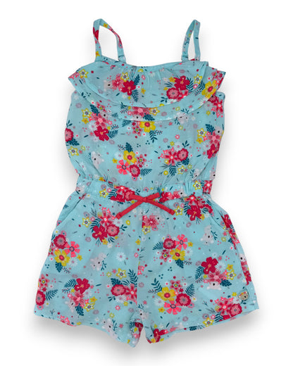 Macacão Azul Alças 4 Anos