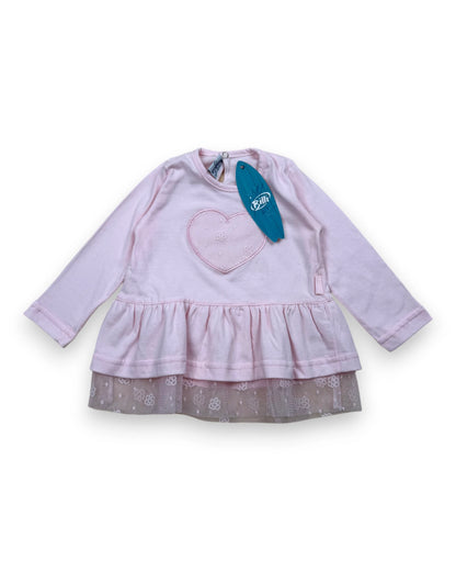 BILLI & CO Pink Tulle Blouse - 1 Year