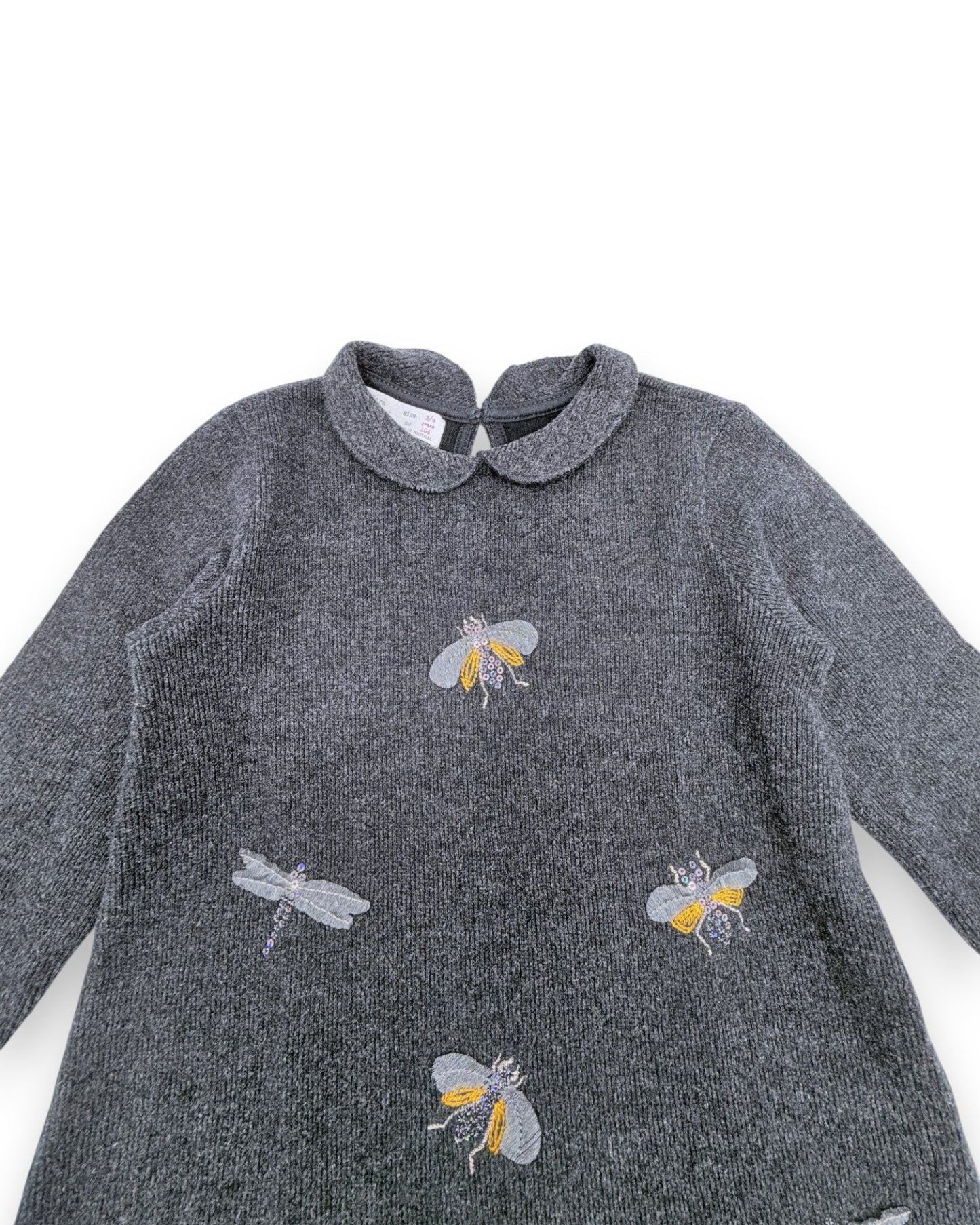 Vestido Cinzento 3-4 Anos
