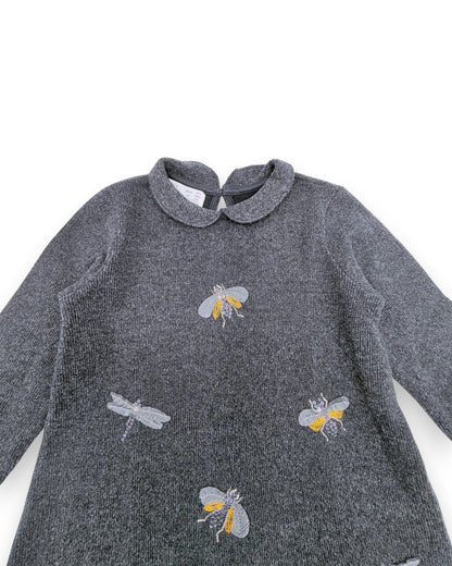 Vestido Cinzento 3-4 Anos