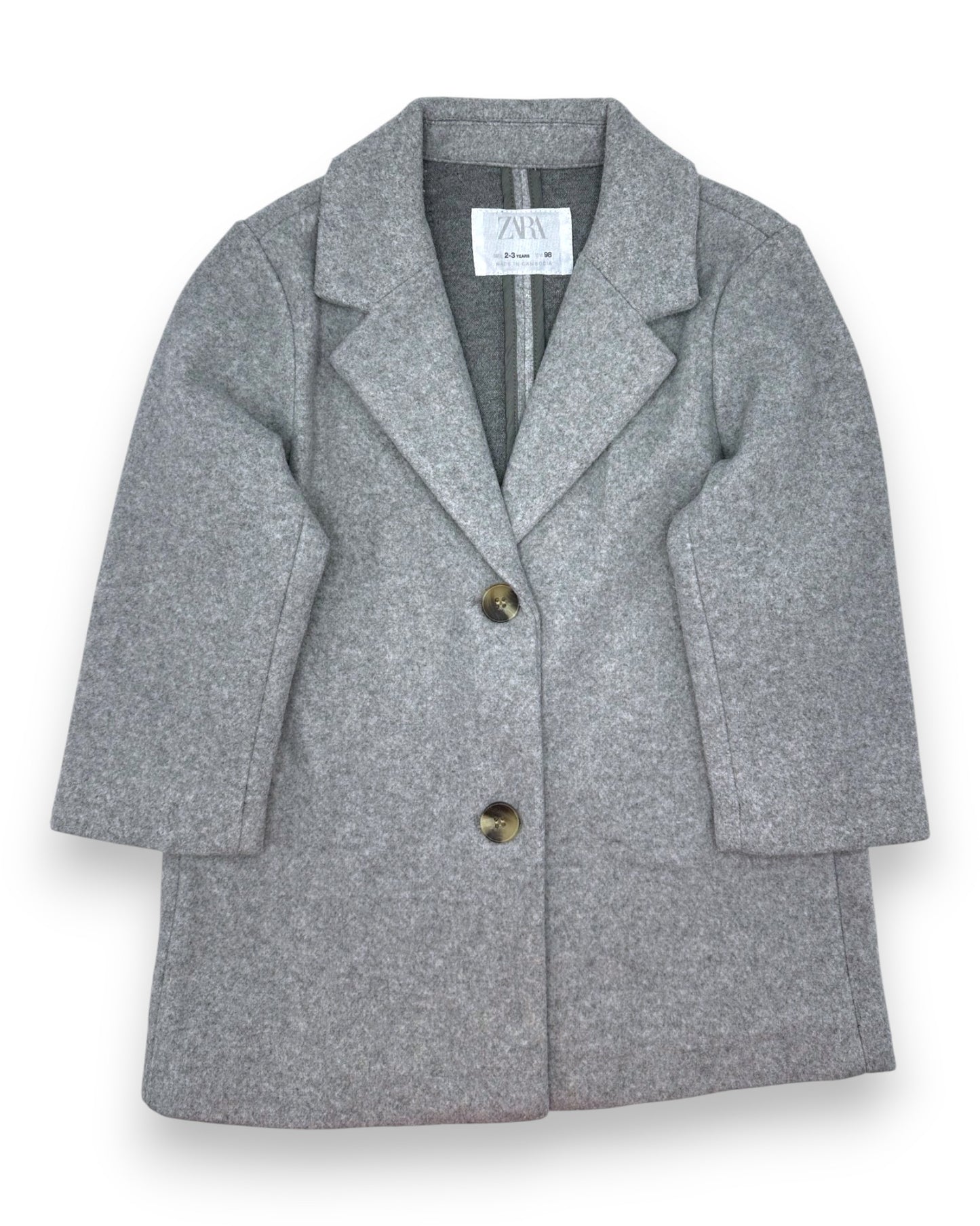 Sobretudo Cinzento 2-3 Anos