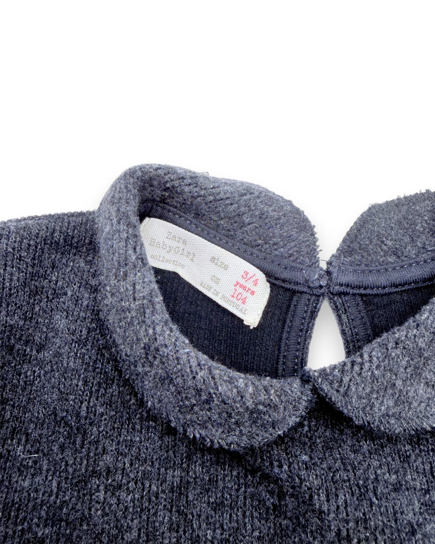 Vestido Cinzento 3-4 Anos