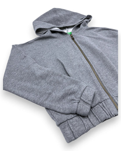 Sudadera gris con capucha BENETTON - 6-7 años