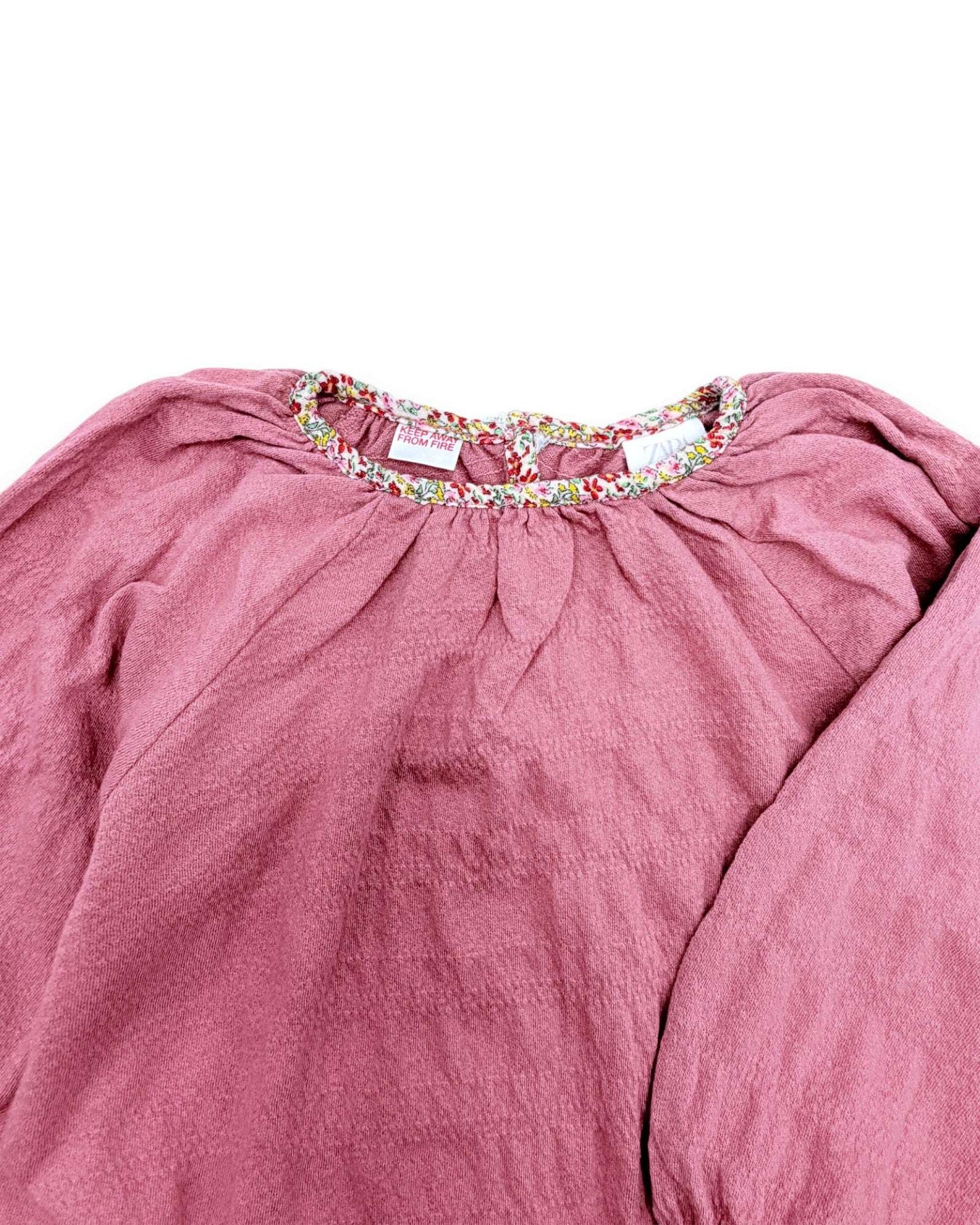 Blusa Rosa Larga ZARA - 2 Años