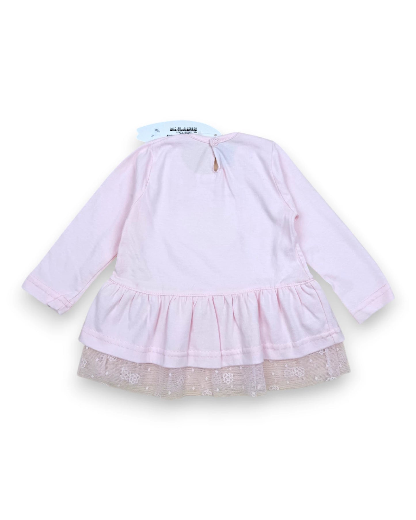BILLI & CO Pink Tulle Blouse - 1 Year