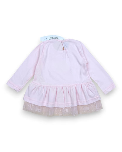 BILLI & CO Pink Tulle Blouse - 1 Year