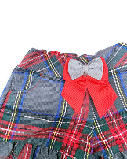 Pantalones cortos de cuadros 2 años