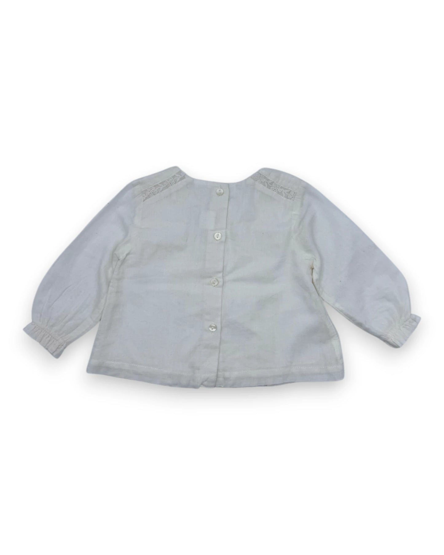 Blusa Branca ZARA - 3-6 Meses