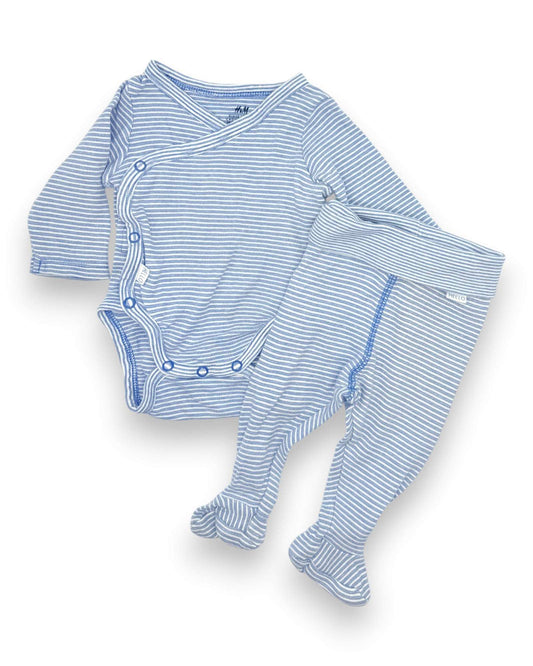 Conjunto Body Calças H&M - 0-1 Mês