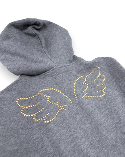 Sudadera gris con capucha BENETTON - 6-7 años