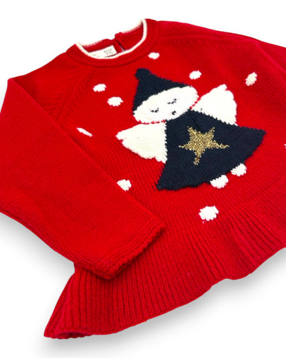 Camisola Vermelha Natal 9-12 Meses