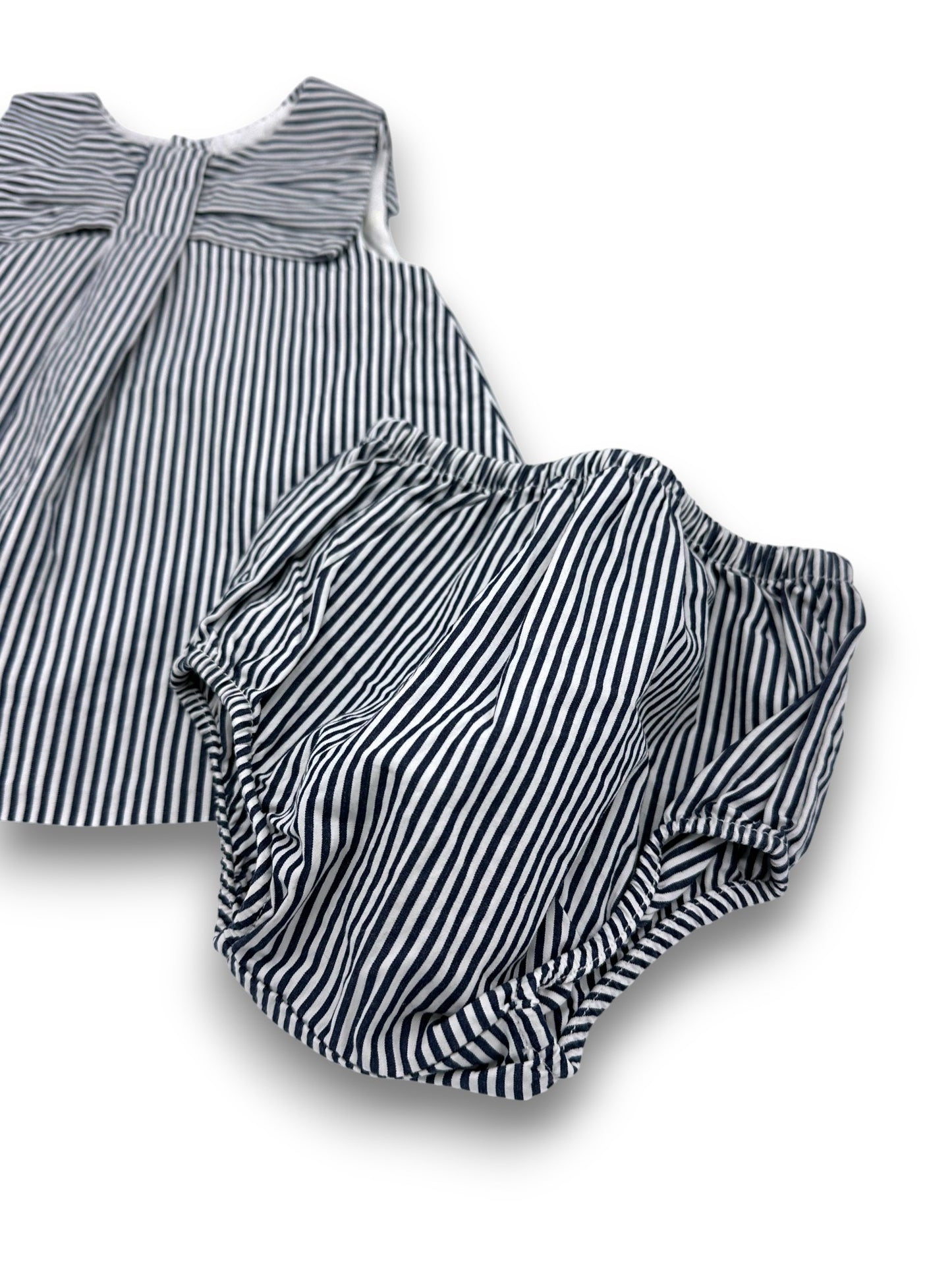 Conjunto Vestido Riscas 3 Meses