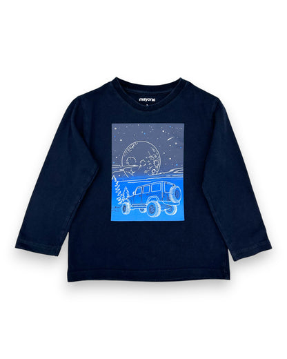 T-Shirt Preta 3 Anos