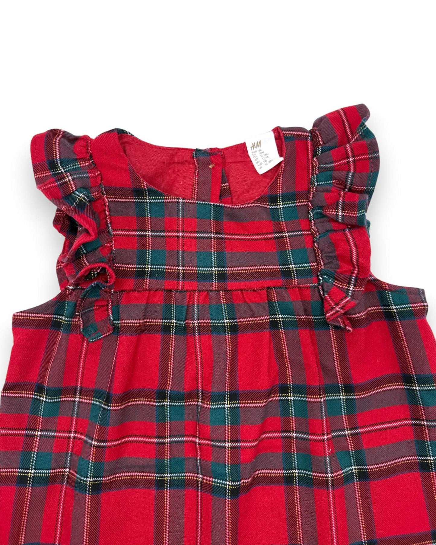 Vestido Cuadros H&M - 18 Meses