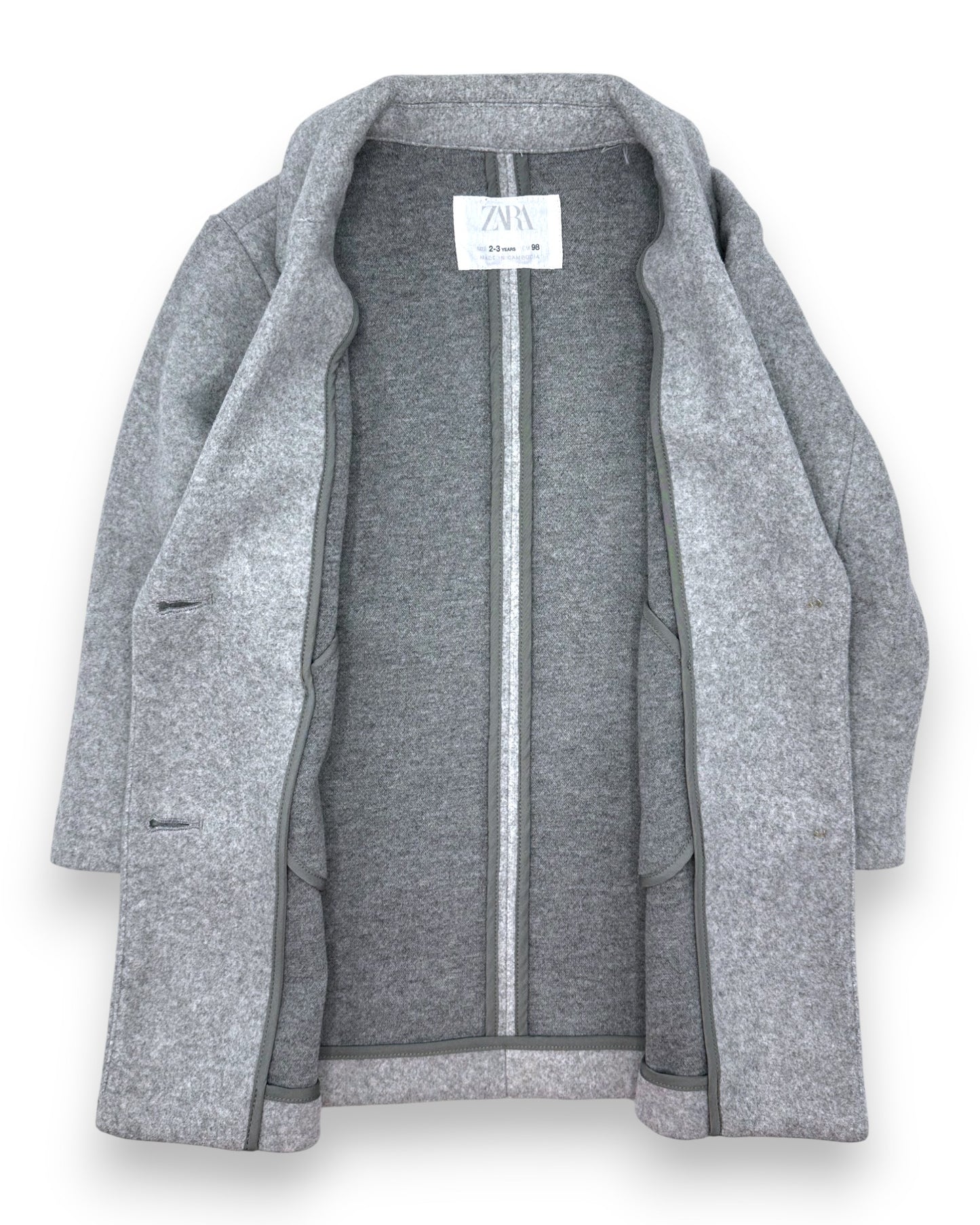Sobretudo Cinzento 2-3 Anos