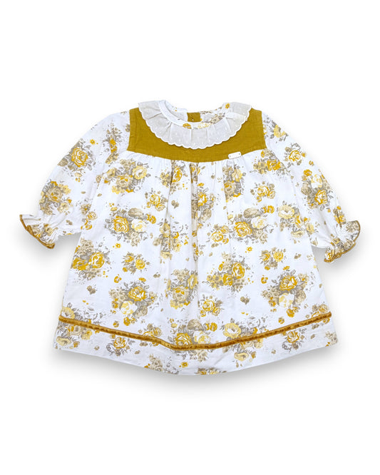 Vestido Floral Gola 9 Meses