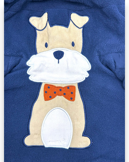 Blusão Almofadado Azul 18 Meses