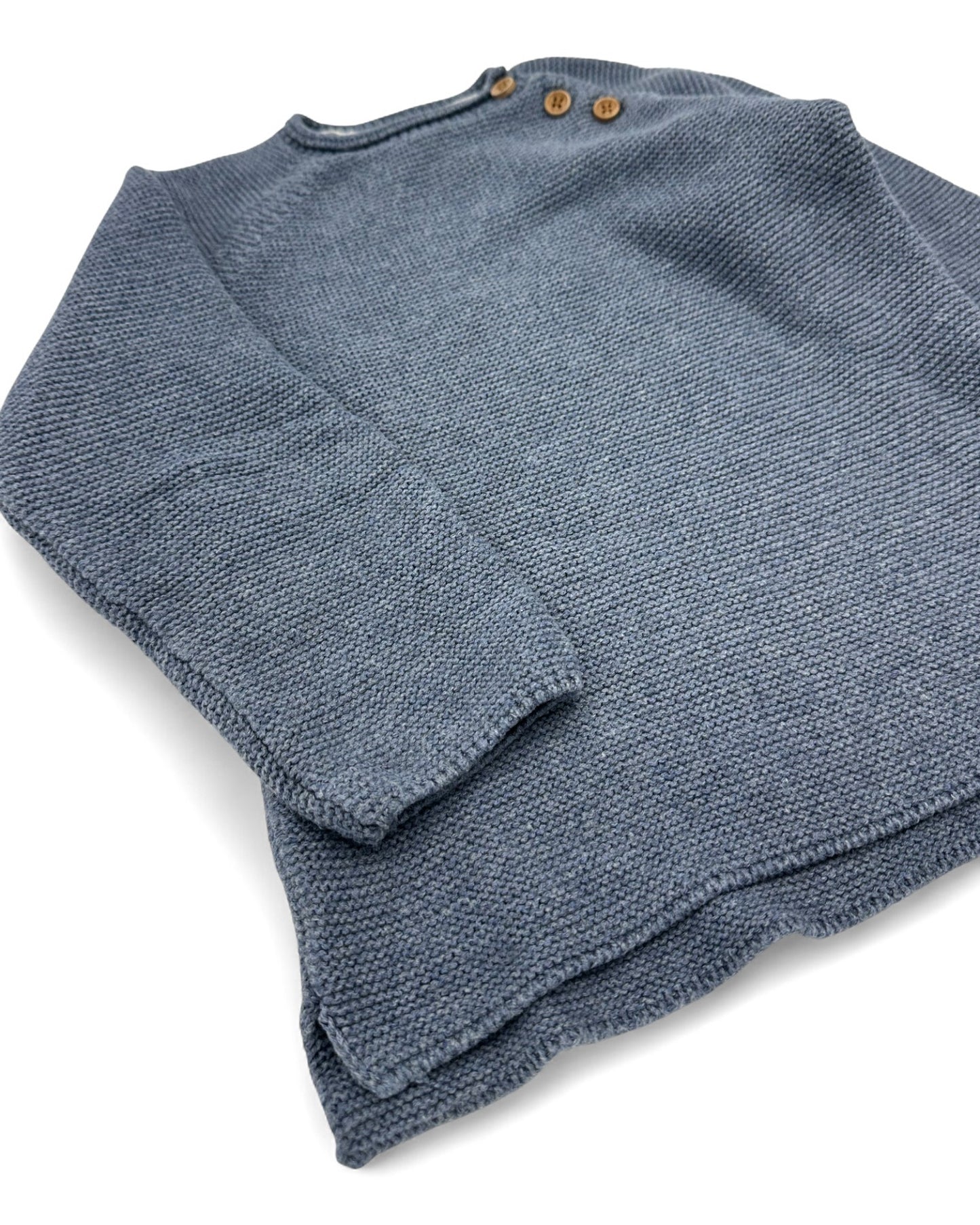 Blue Knit Shirt, Sizes 2-3 Years