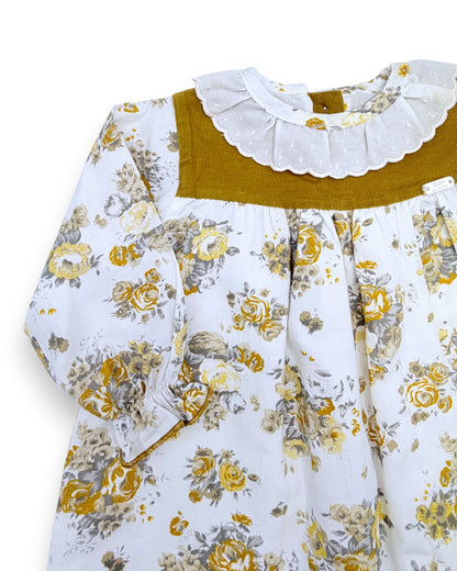 Vestido Floral Gola DOCE DE COCO - 9 Meses
