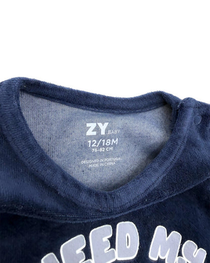 Pijama Polar Monstro Bolachas 12-18 Meses