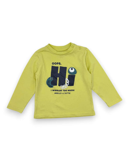 T-Shirt Amarela ZIPPY - 9-12 Meses