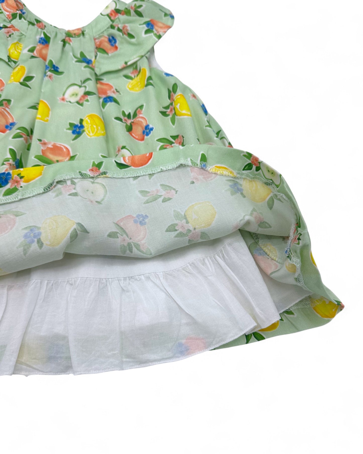 Vestido Verde Fruta 12 Meses