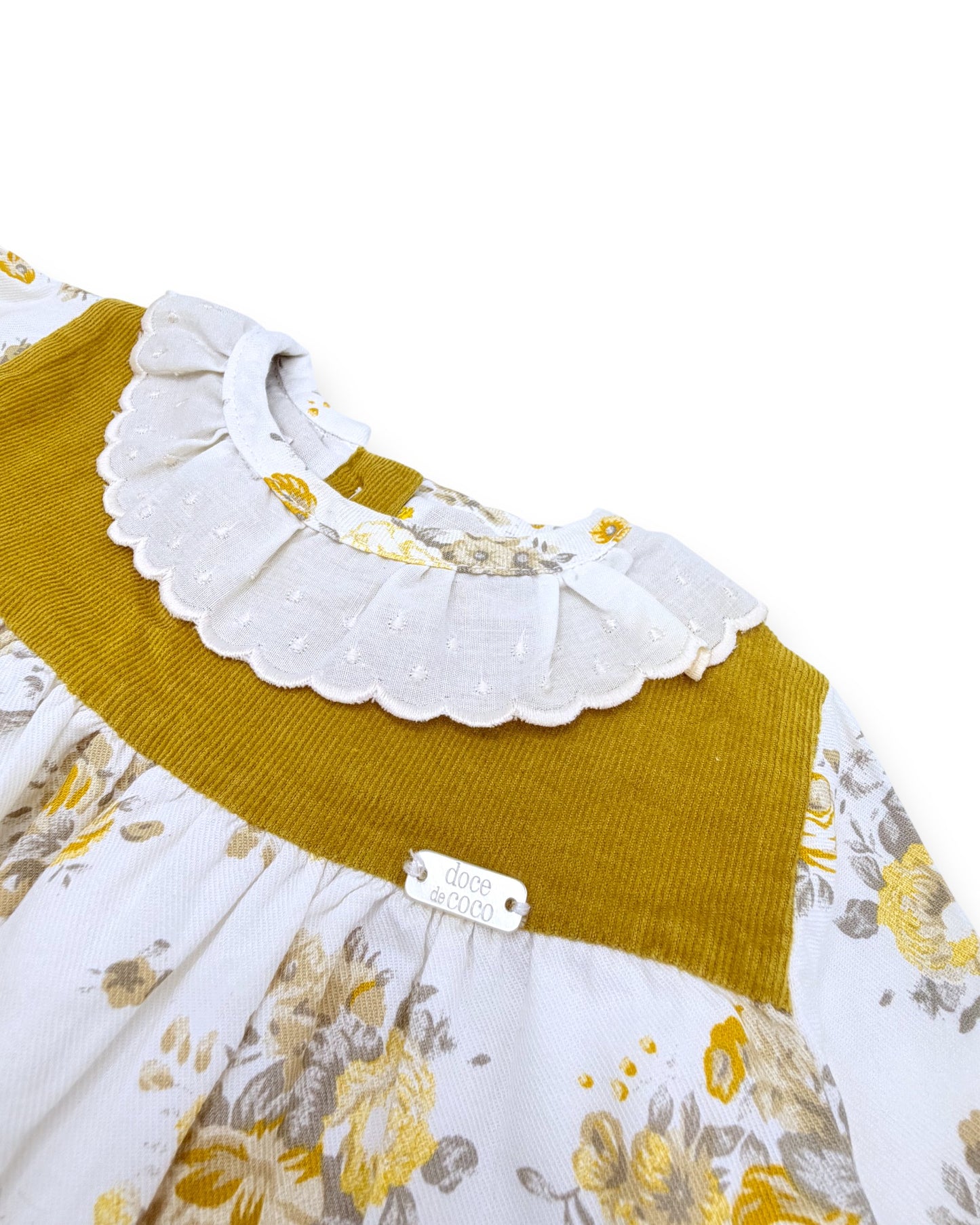 Vestido Floral Gola DOCE DE COCO - 9 Meses