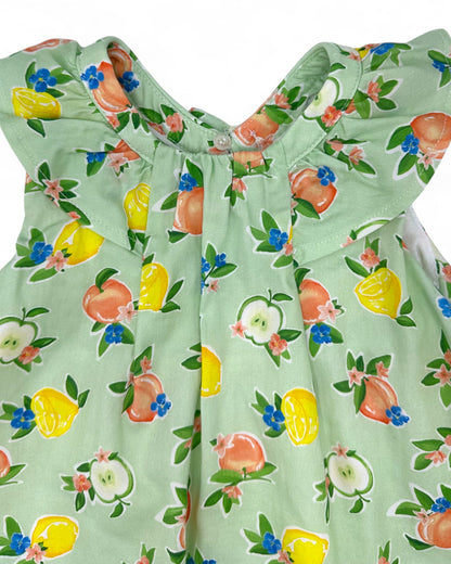 Vestido Verde Fruta 12 Meses