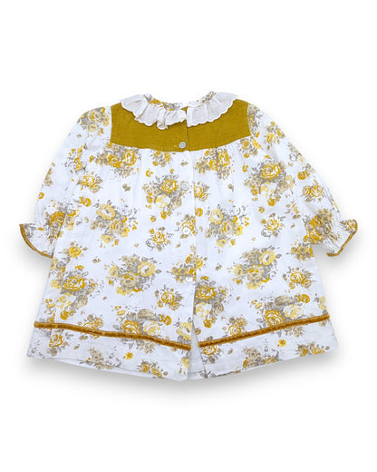 Vestido Floral Gola DOCE DE COCO - 9 Meses